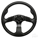 RHOX Steering Wheel, Formula GT Black Grip/Black Spokes 13" Diameter